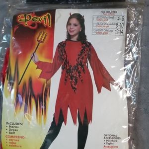 Girls devil costume